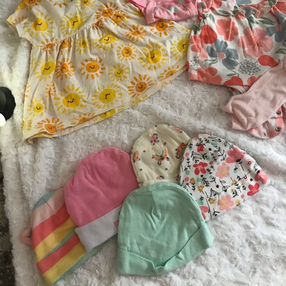Bundle deal! Hats, dress & onesie